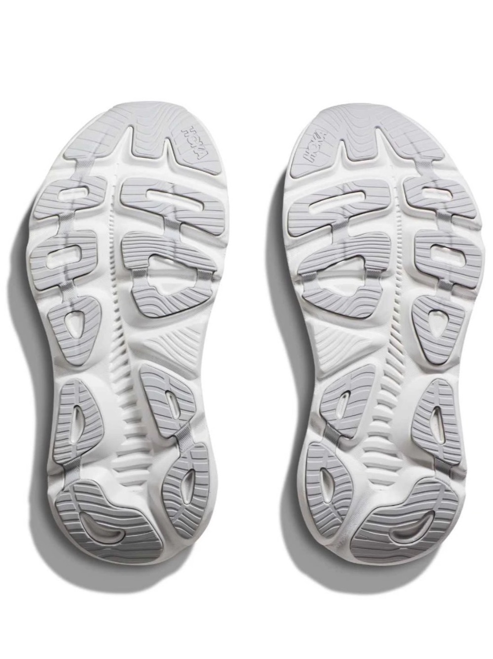 Hoka One One Women's Gaviota 5 - Light Gray with Rose Accents - Picture 5 of 10